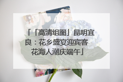 「高清组图」昆明宜良：花乡盛宴迎宾客 花海人潮庆端午