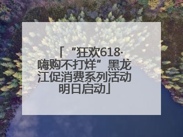 “狂欢618·嗨购不打烊”黑龙江促消费系列活动明日启动