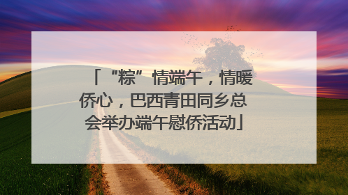“粽”情端午，情暖侨心，巴西青田同乡总会举办端午慰侨活动
