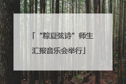 “粽夏弦诗”师生汇报音乐会举行