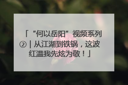 “何以岳阳”视频系列②｜从江湖到铁锅，这波红温我先炫为敬！