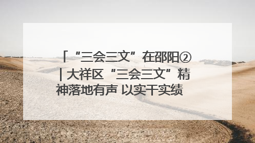 “三会三文”在邵阳②｜大祥区“三会三文”精神落地有声 以实干实绩助力区域高质量发展