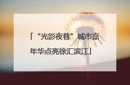 “光影夜巷”城市嘉年华点亮徐汇滨江