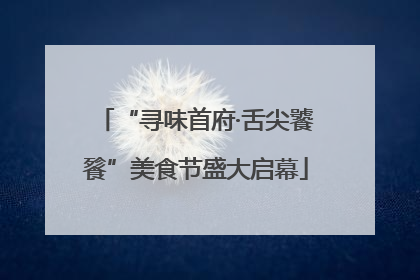 “寻味首府·舌尖饕餮”美食节盛大启幕