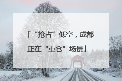 “抢占”低空，成都正在“重仓”场景