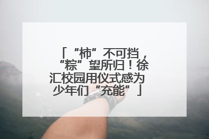 “柿”不可挡，“粽”望所归！徐汇校园用仪式感为少年们“充能”