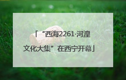 “西海2261·河湟文化大集”在西宁开幕