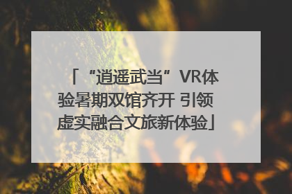 “逍遥武当”VR体验暑期双馆齐开 引领虚实融合文旅新体验