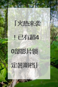 火热来袭！已有超40部影片锁定暑期档