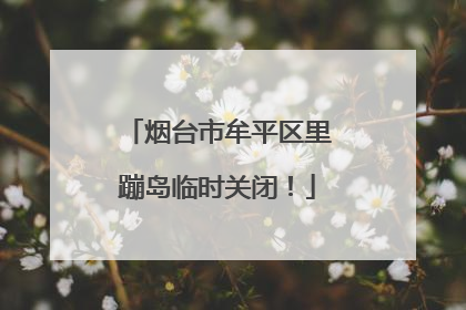 烟台市牟平区里蹦岛临时关闭！