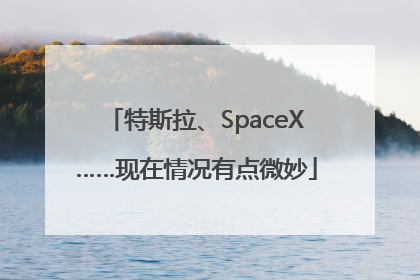 特斯拉、SpaceX……现在情况有点微妙