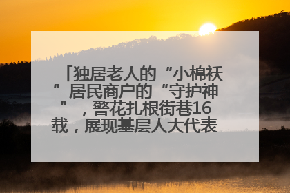 独居老人的“小棉袄”居民商户的“守护神”，警花扎根街巷16载，展现基层人大代表的炽热情怀