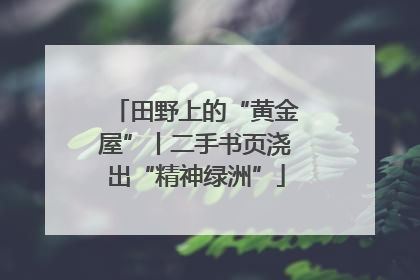 田野上的“黄金屋”丨二手书页浇出“精神绿洲”