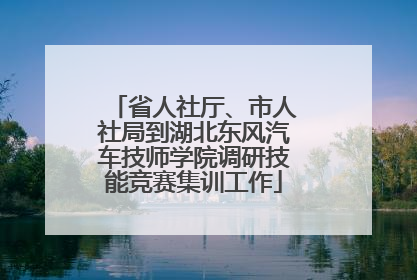 省人社厅、市人社局到湖北东风汽车技师学院调研技能竞赛集训工作