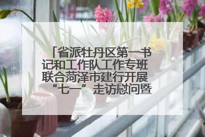 省派牡丹区第一书记和工作队工作专班联合菏泽市建行开展“七一”走访慰问暨红色教育活动