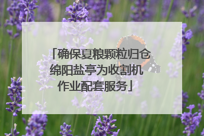 确保夏粮颗粒归仓 绵阳盐亭为收割机作业配套服务