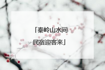 秦岭山水间 民宿迎客来