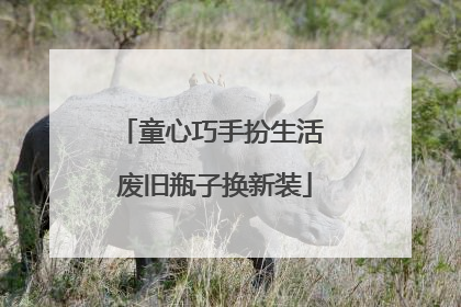 童心巧手扮生活 废旧瓶子换新装