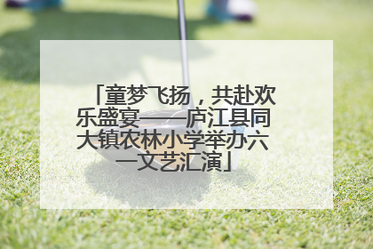童梦飞扬，共赴欢乐盛宴——庐江县同大镇农林小学举办六一文艺汇演