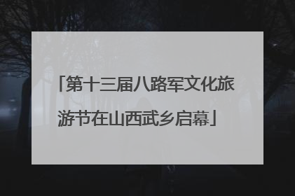 第十三届八路军文化旅游节在山西武乡启幕