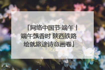 网络中国节·端午丨端午飘香时 陕西铁路绘就旅途诗意画卷