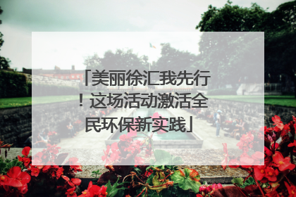 美丽徐汇我先行！这场活动激活全民环保新实践