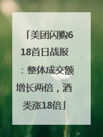 美团闪购618首日战报：整体成交额增长两倍，酒类涨18倍