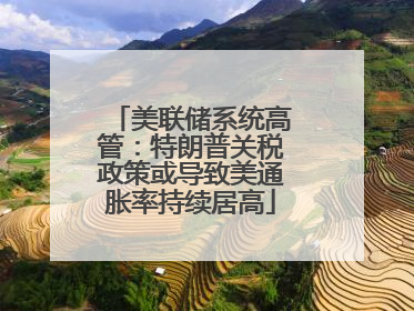 美联储系统高管：特朗普关税政策或导致美通胀率持续居高