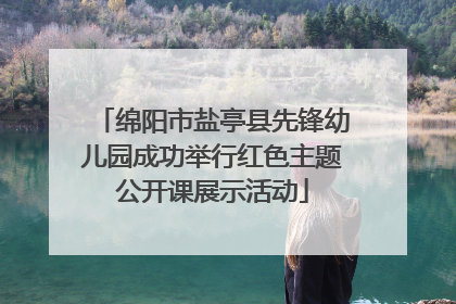 绵阳市盐亭县先锋幼儿园成功举行红色主题公开课展示活动