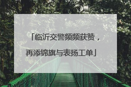 临沂交警频频获赞，再添锦旗与表扬工单