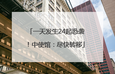 一天发生24起恐袭！中使馆：尽快转移