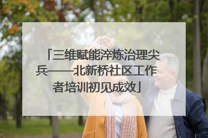 三维赋能淬炼治理尖兵——北新桥社区工作者培训初见成效