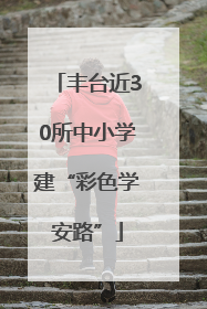 丰台近30所中小学建“彩色学安路”
