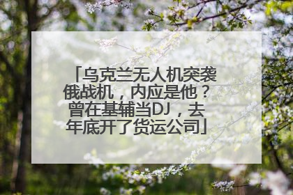 乌克兰无人机突袭俄战机，内应是他？曾在基辅当DJ，去年底开了货运公司