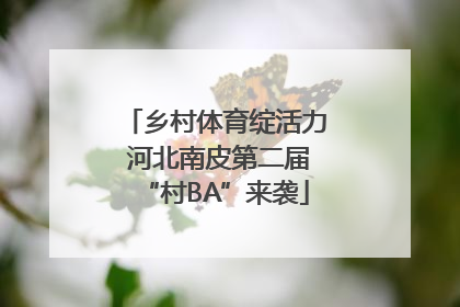 乡村体育绽活力 河北南皮第二届“村BA”来袭