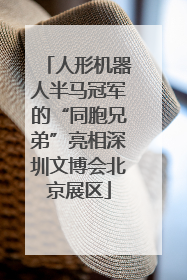 人形机器人半马冠军的“同胞兄弟”亮相深圳文博会北京展区
