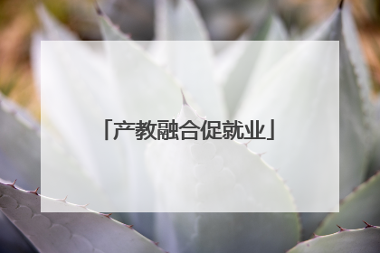 产教融合促就业