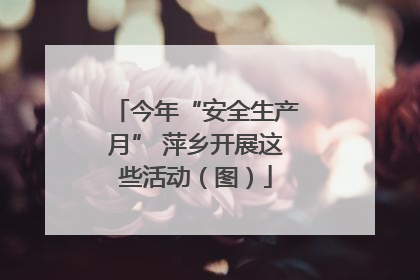 今年“安全生产月” 萍乡开展这些活动（图）