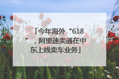 今年海外“618”，阿里速卖通在中东上线卖车业务