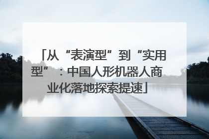 从“表演型”到“实用型”：中国人形机器人商业化落地探索提速