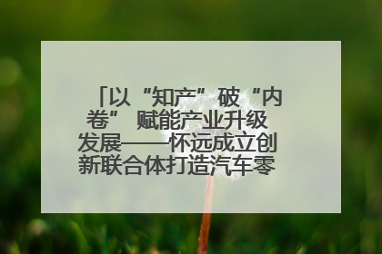 以“知产”破“内卷” 赋能产业升级发展——怀远成立创新联合体打造汽车零部件产业新高地