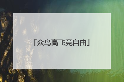 众鸟高飞竞自由