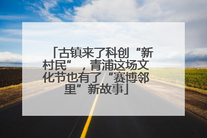 古镇来了科创“新村民”，青浦这场文化节也有了“赛博邻里”新故事