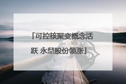 可控核聚变概念活跃 永鼎股份领涨