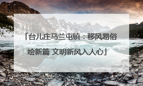 台儿庄马兰屯镇：移风易俗绘新篇 文明新风入人心