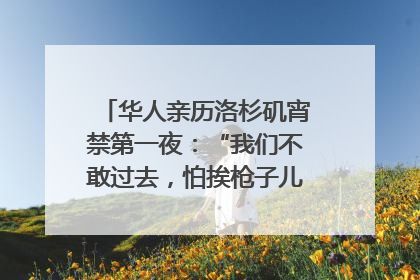 华人亲历洛杉矶宵禁第一夜：“我们不敢过去，怕挨枪子儿”｜封面头条