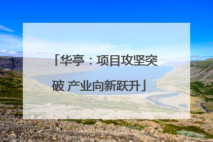 华亭：项目攻坚突破 产业向新跃升