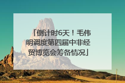 倒计时6天！毛伟明调度第四届中非经贸博览会筹备情况