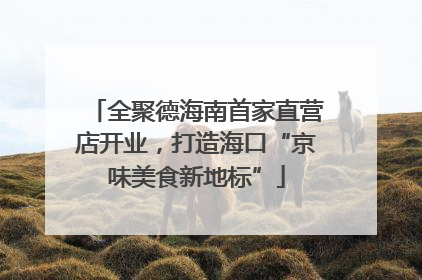 全聚德海南首家直营店开业，打造海口“京味美食新地标”