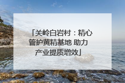 关岭白岩村：精心管护黄精基地 助力产业提质增效